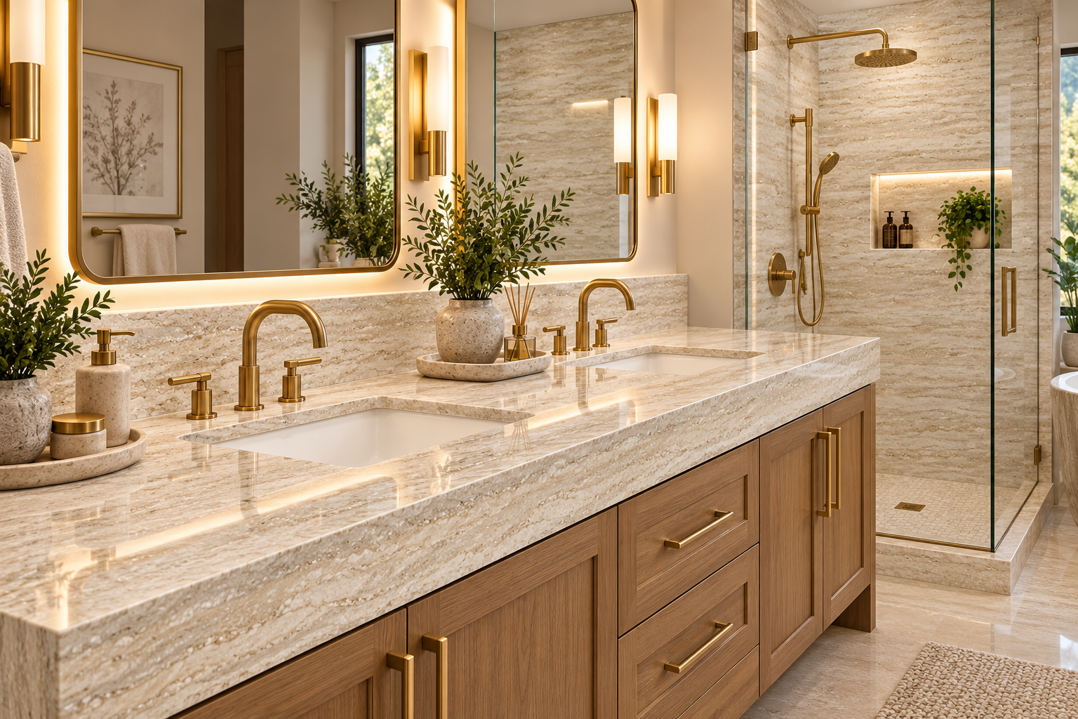 Travertine Beige Room Scene (3)