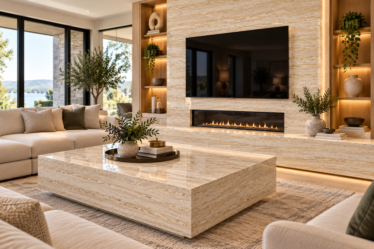 Travertine Beige Room Scene (4)